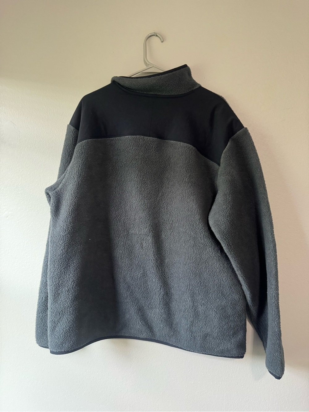 Allbirds Men's gray/grey & Black Half-Snap Pullover Sweater merino wool large - Picture 7 of 8